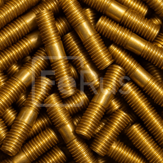 Шпилька латунная М10 шаг резьбы 1,5 мм Л63 ГОСТ 1759.0-87