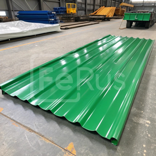 Профнастил С8 полиэстер (Zn100-180) 0,35х1150х800 мм, RAL 6020